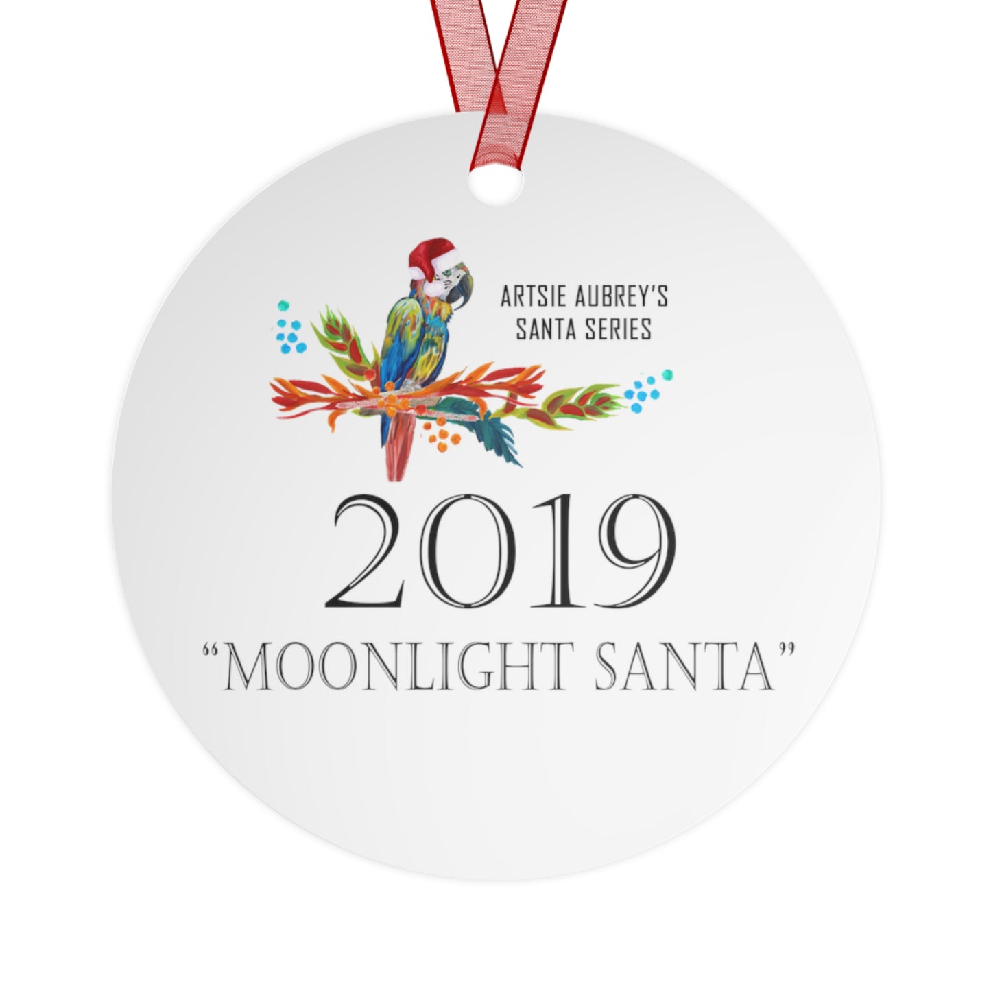 2019 MOONLIGHT SANTA (Christmas Ornament)