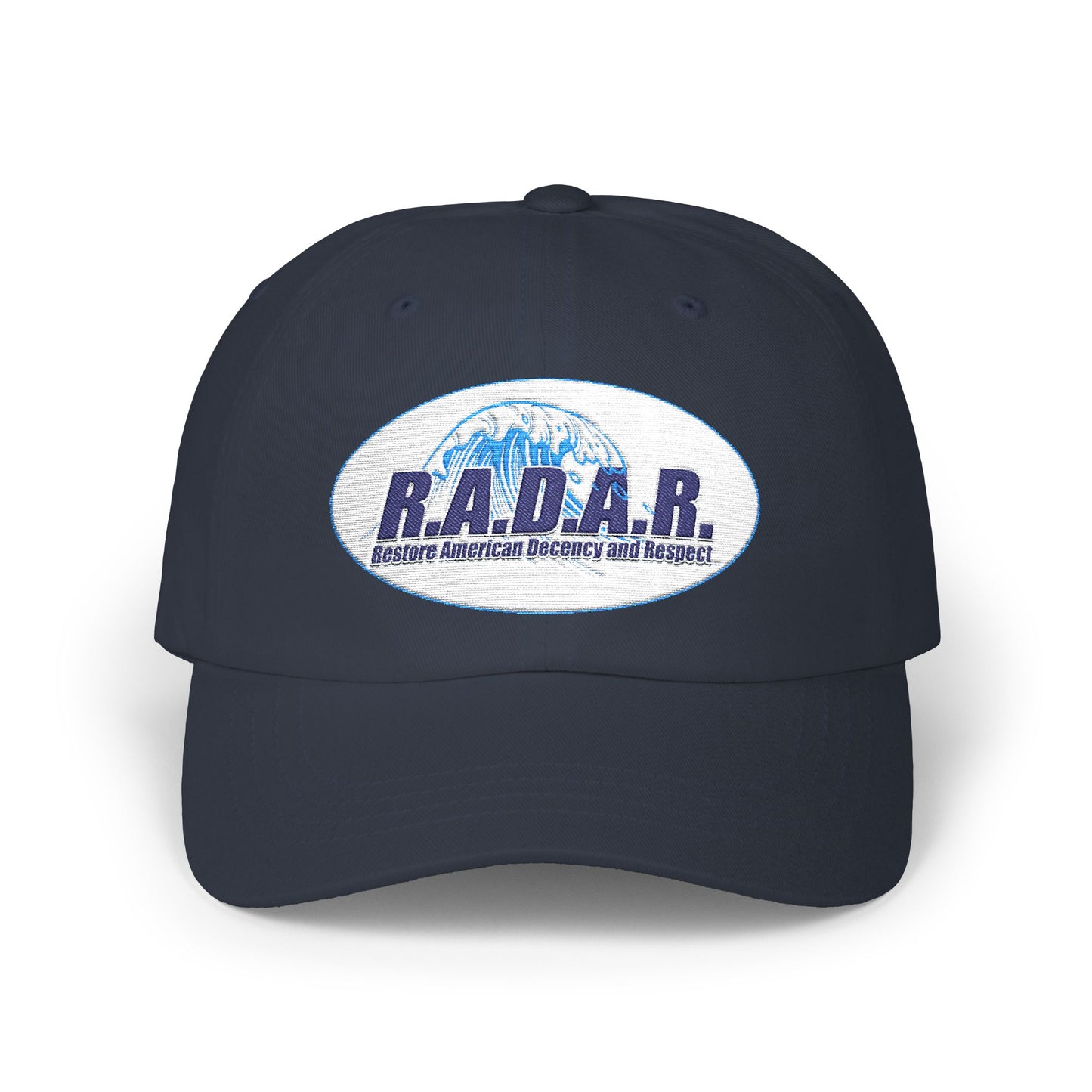 R.A.D.A.R. Logo Classic Dad Cap — Vintage Distressed Baseball Hat