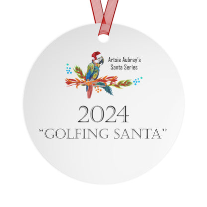 2024 GOLFING SANTA (Christmas Ornament)