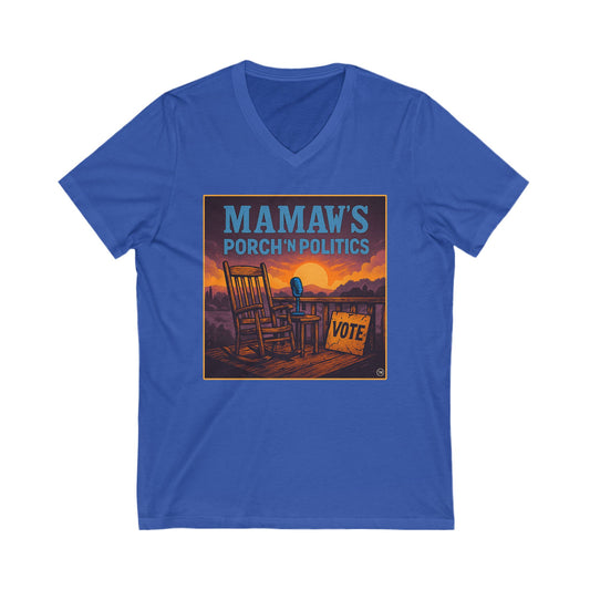 Mamaw's Porch'n Politics V-Neck Tee