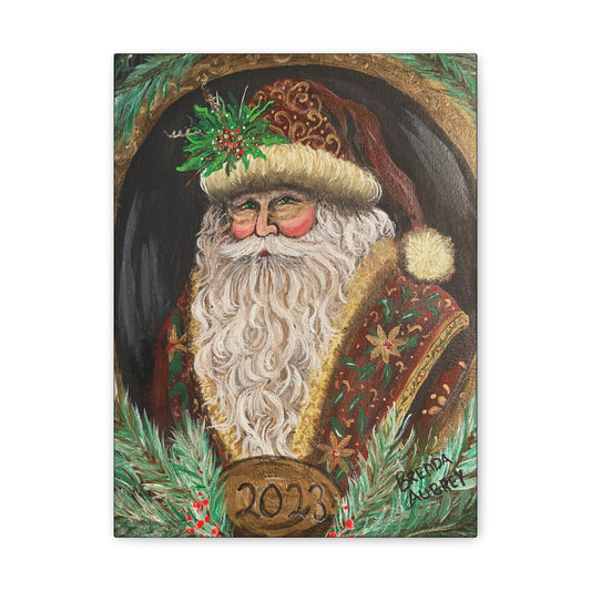 2023 Santa Claus Canvas Art