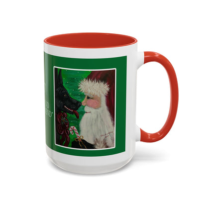 Santa and His Best Friend 2017 Accent Coffee Mug — Christmas Holiday Gift