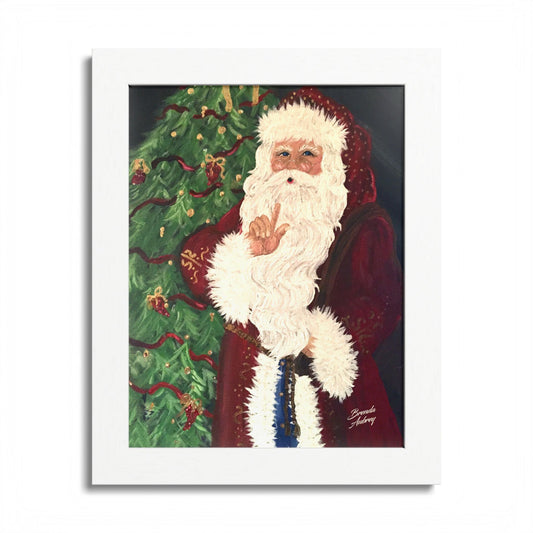2013 SHSSSSSSS SANTA (Framed Print)