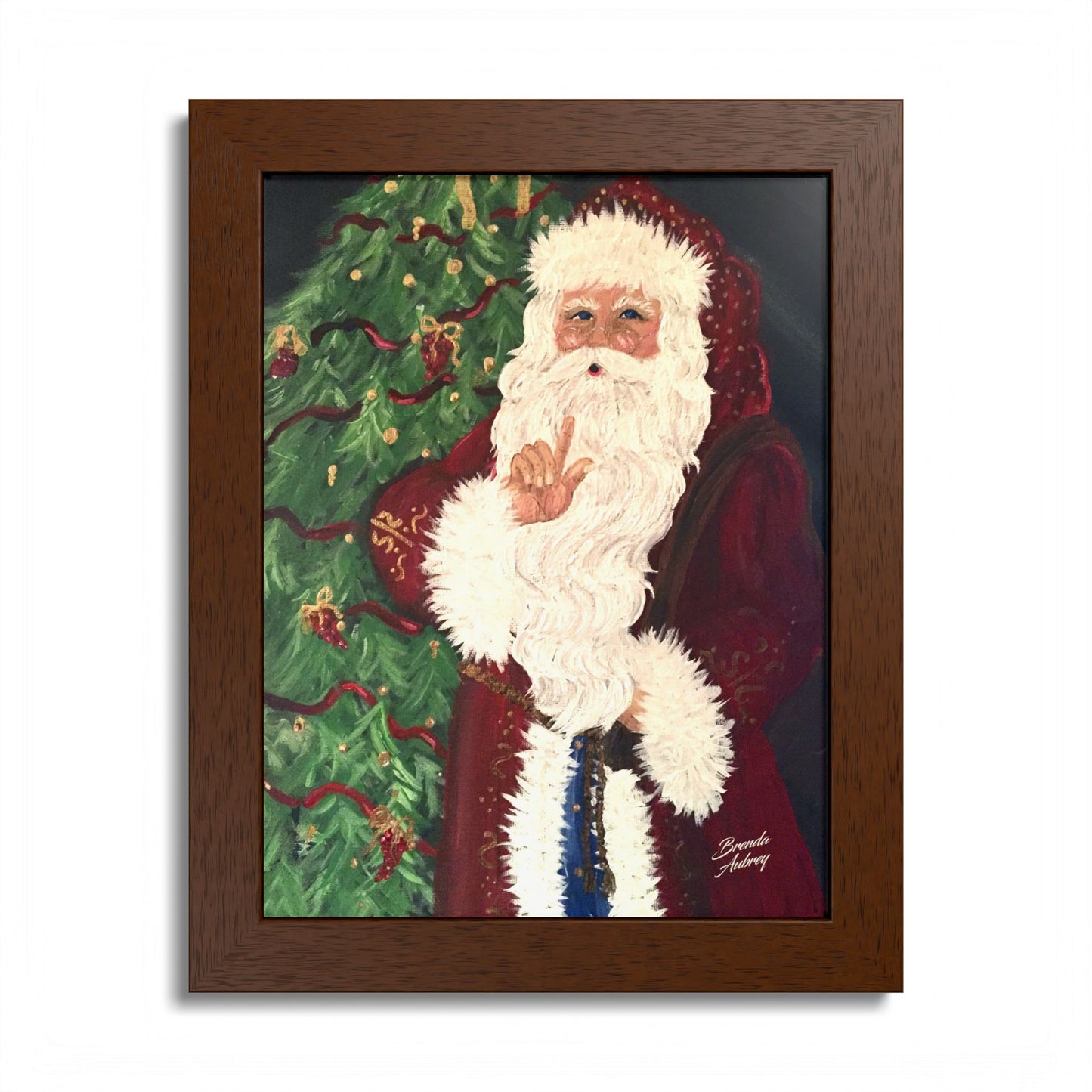 2013 SHSSSSSSS SANTA (Framed Print)