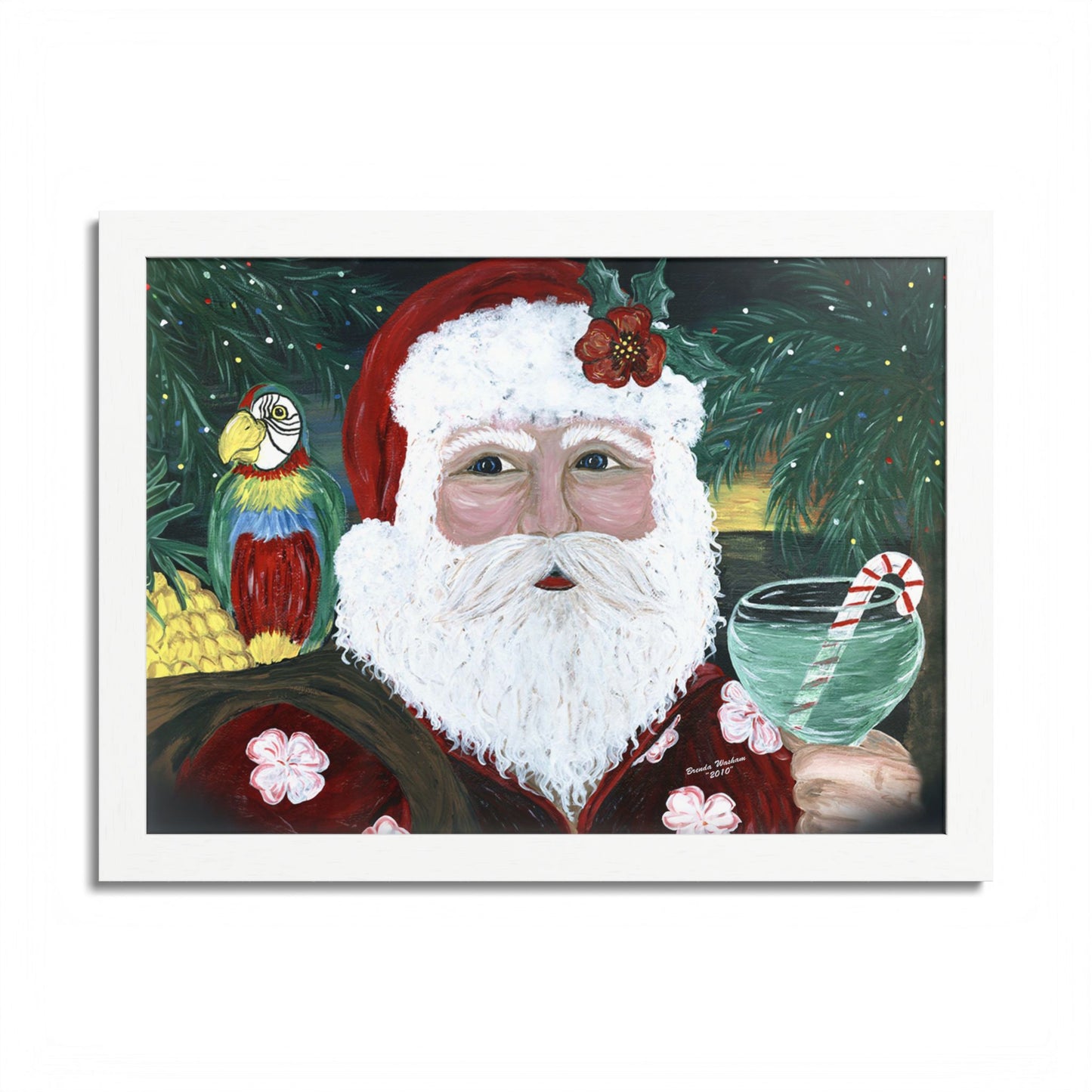 2010 TROPICAL SANTA (Framed Print)