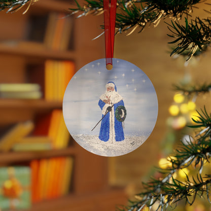 2015 BLUE SANTA (Christmas Ornament)