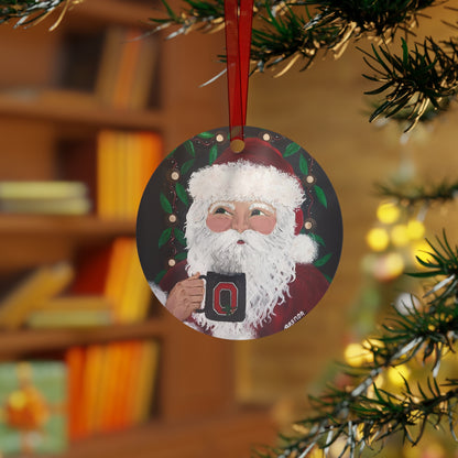 2015 SANTA WITH OSU MUG (Christmas Ornament(