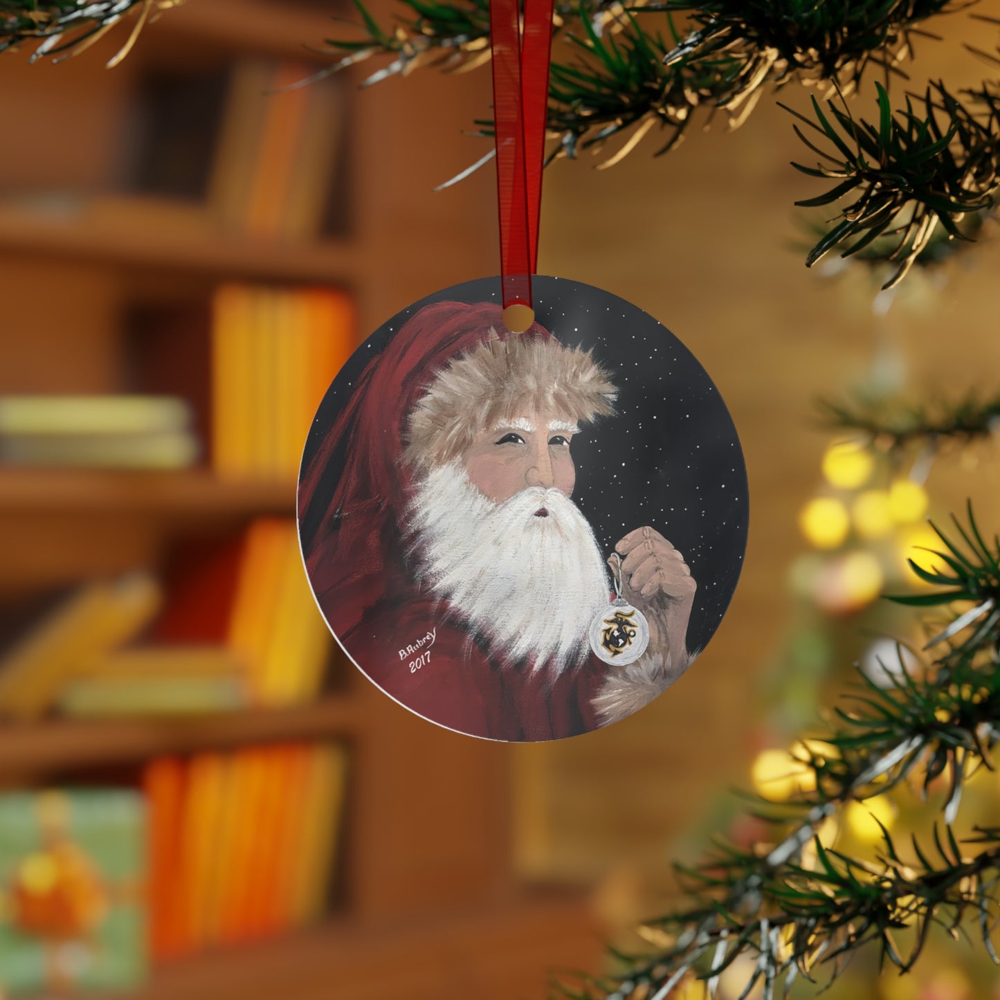2017 SANTA FOR A MARINE (Christmas Ornament)