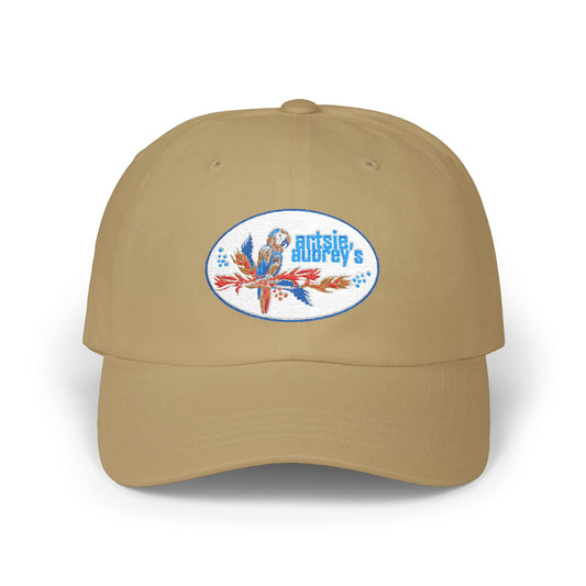 Artsie Aubrey's Dad Cap, Unisex Adjustable Hat Embroydery