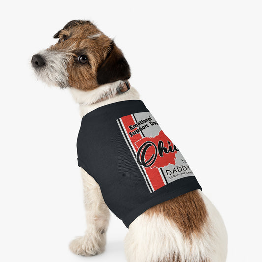 Emotional Support Dog for Daddy during the game.  Pet Tank Top