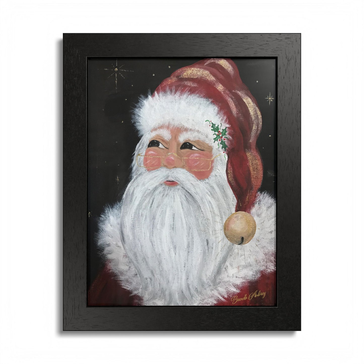 2016 JINGLE BELL SANTA (Framed Print)