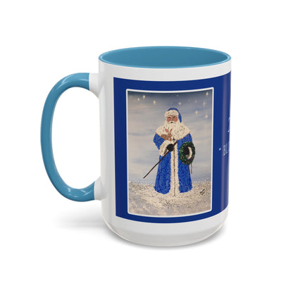 2015 BLUE SANTA (Ceramic Mug)