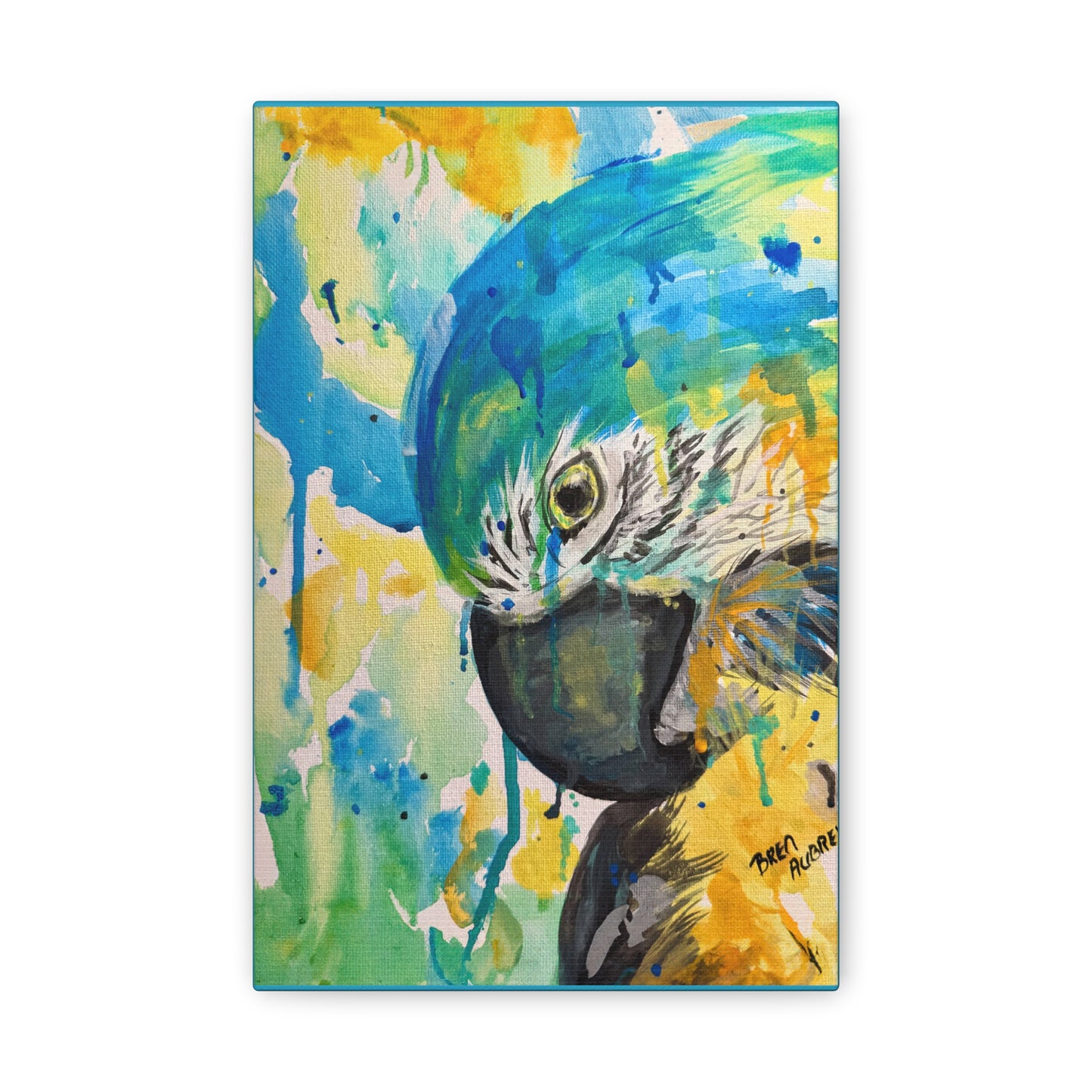 Splash of Color Parrot - Classic Canvas