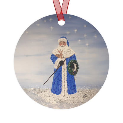 2015 BLUE SANTA (Christmas Ornament)