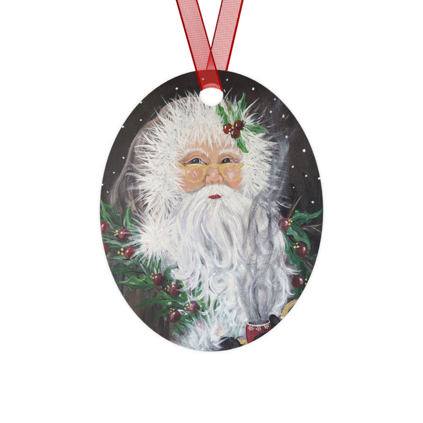 2022 FUZZY SANTA (Christmas Ornament)