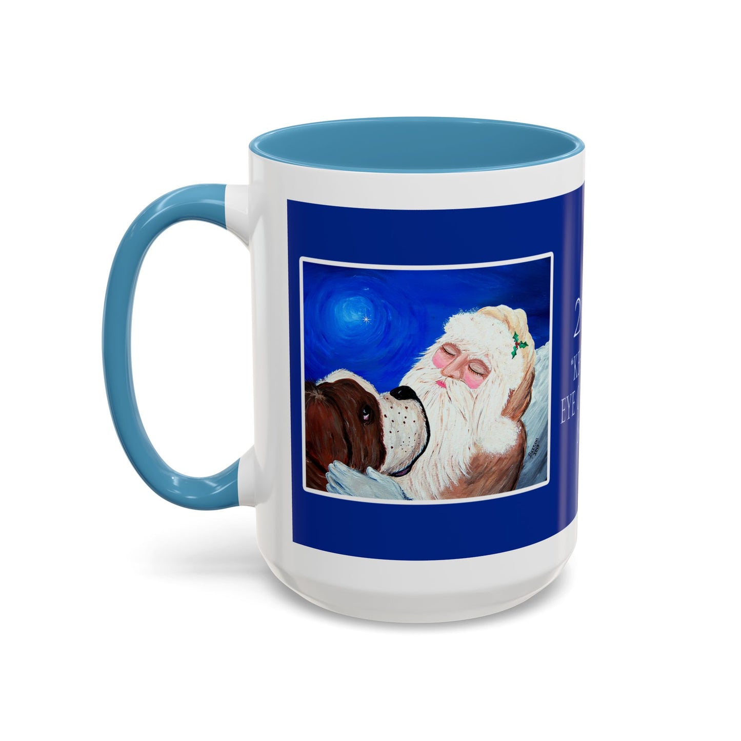 2013 KEEPING AN EYE ON SLEEPING SANTA (Ceramic Mug)