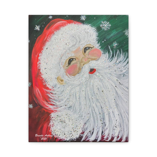 2021 SNOWFLAKE SANTA (Canvas Print)