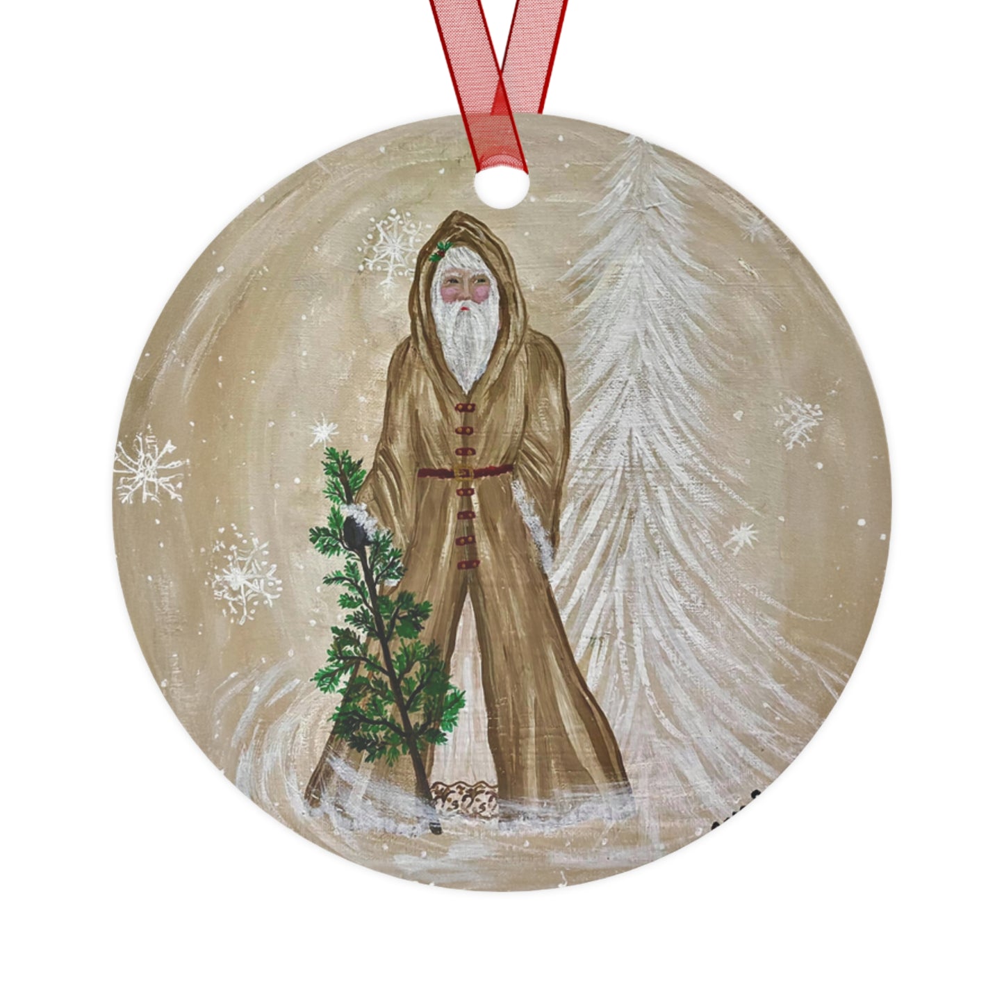 2020 SANTA IN SNOW (Christmas Ornament)