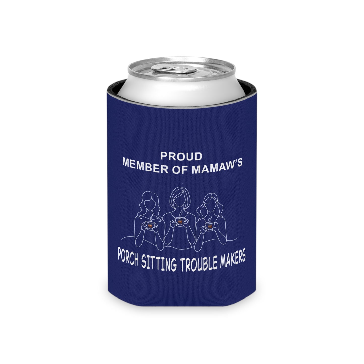 Mamaw's Porch Politics Can Cooler – 'Porch Sitting Trouble Makers' Beverage Koozie