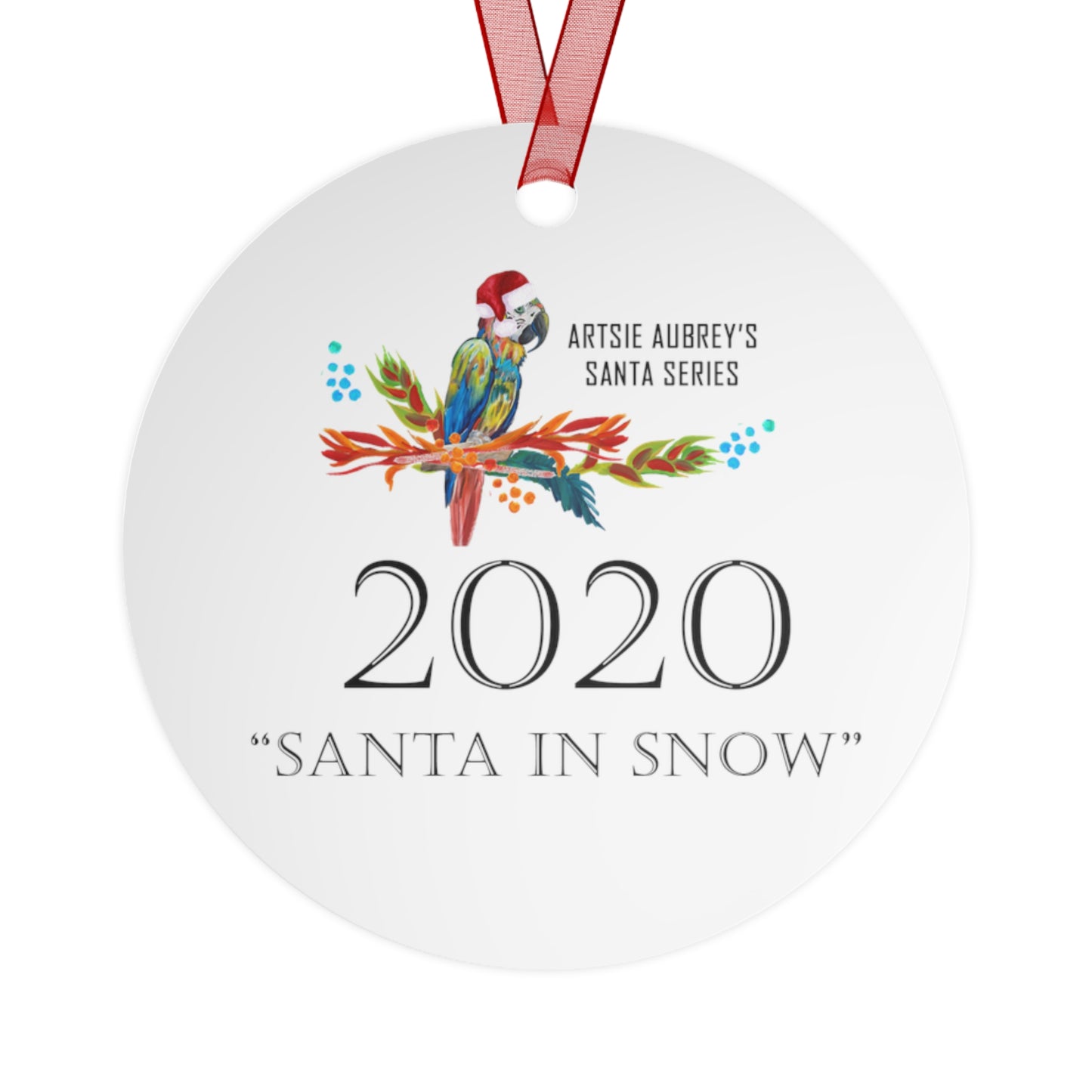 2020 SANTA IN SNOW (Christmas Ornament)
