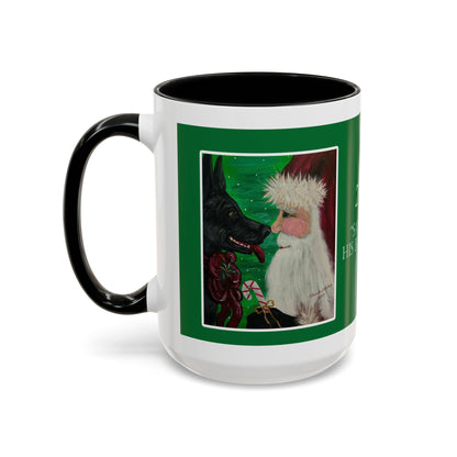 Santa and His Best Friend 2017 Accent Coffee Mug — Christmas Holiday Gift