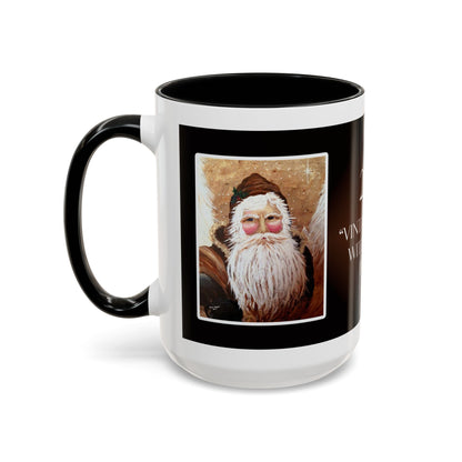 2011 VINTAGE SANTA WITH WHITE PINES (Ceramic Mug)