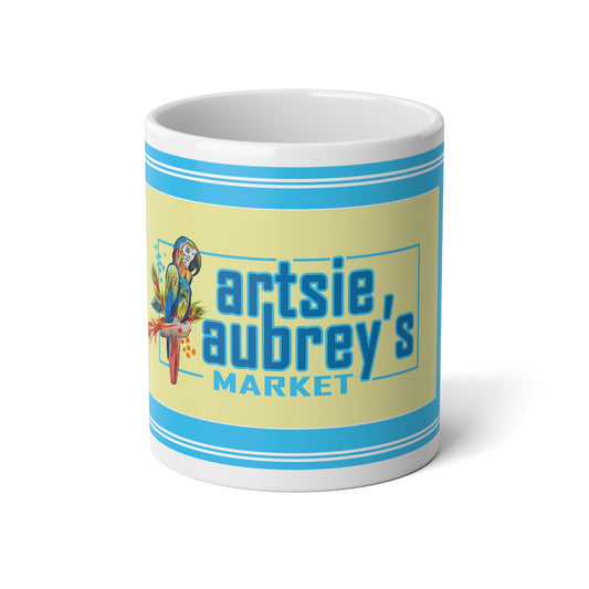 Artsie Aubrey's Marketplace, Vibrant Jumbo Coffee Mug