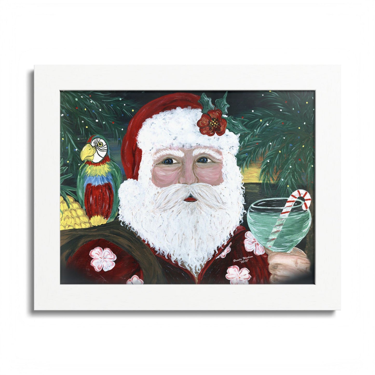 2010 TROPICAL SANTA (Framed Print)