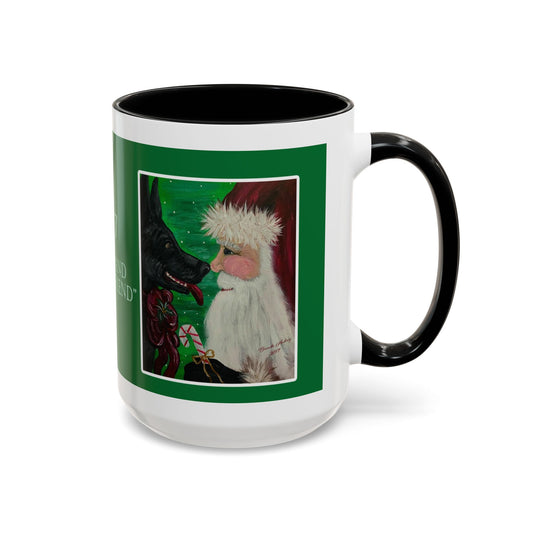 Santa and His Best Friend 2017 Accent Coffee Mug — Christmas Holiday Gift