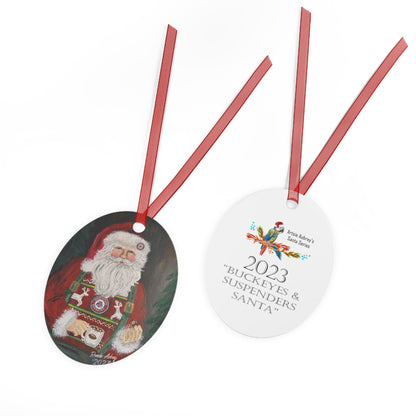 2023 BUCKEYES & SUSPENDERS SANTA (Christmas Ornament)