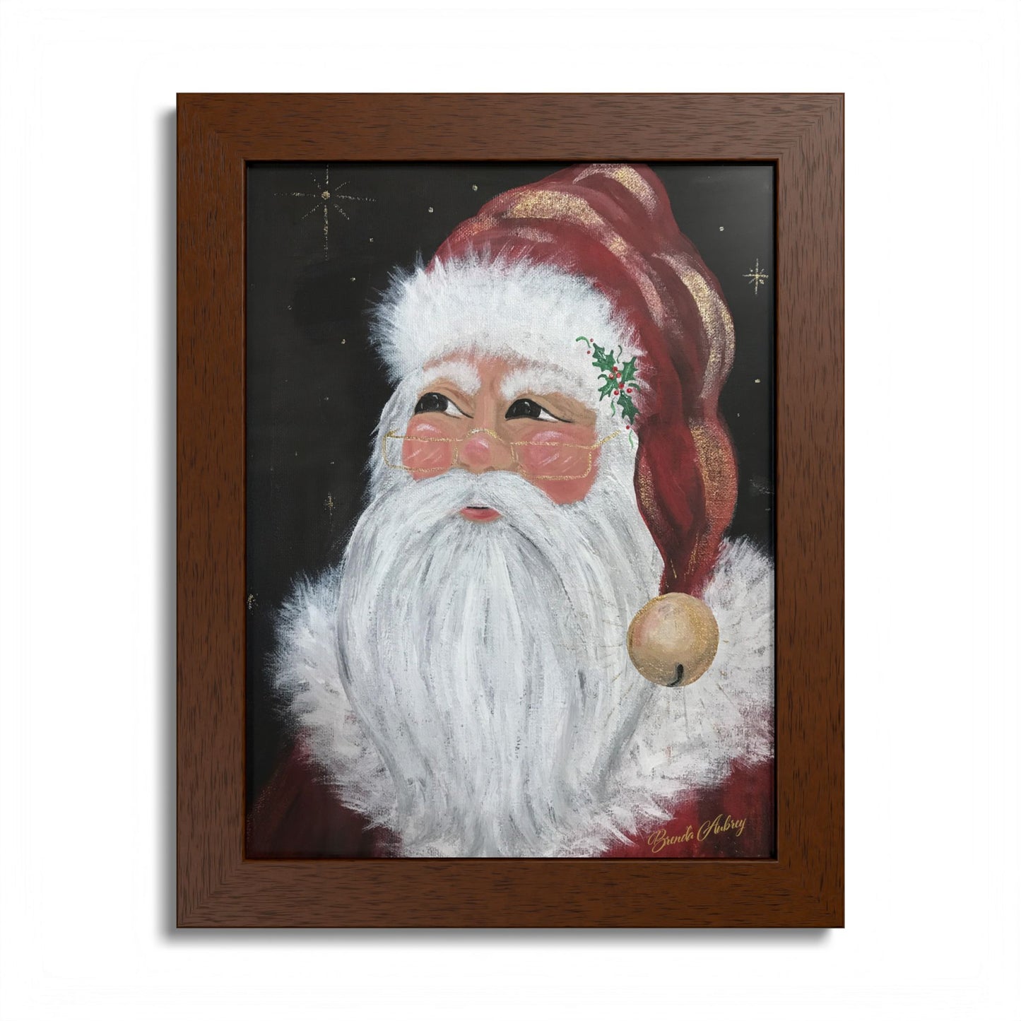 2016 JINGLE BELL SANTA (Framed Print)