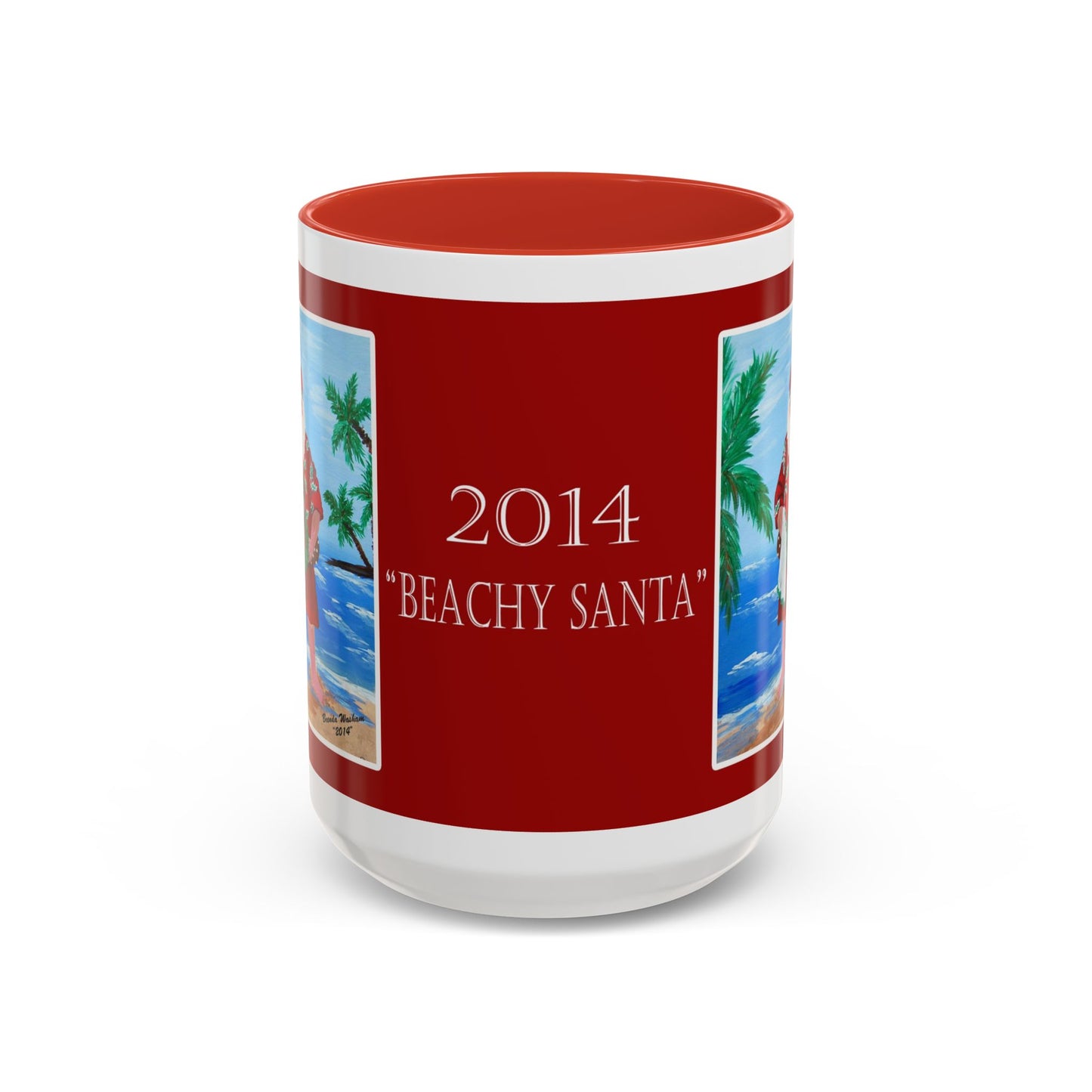 2014 BEACHY SANTA (Ceramic Mug)