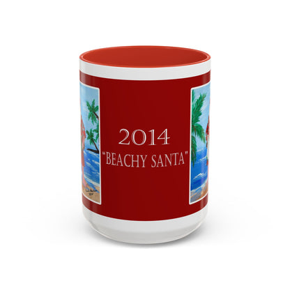 2014 BEACHY SANTA (Ceramic Mug)