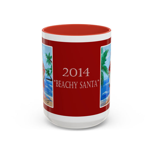 2014 BEACHY SANTA (Ceramic Mug)