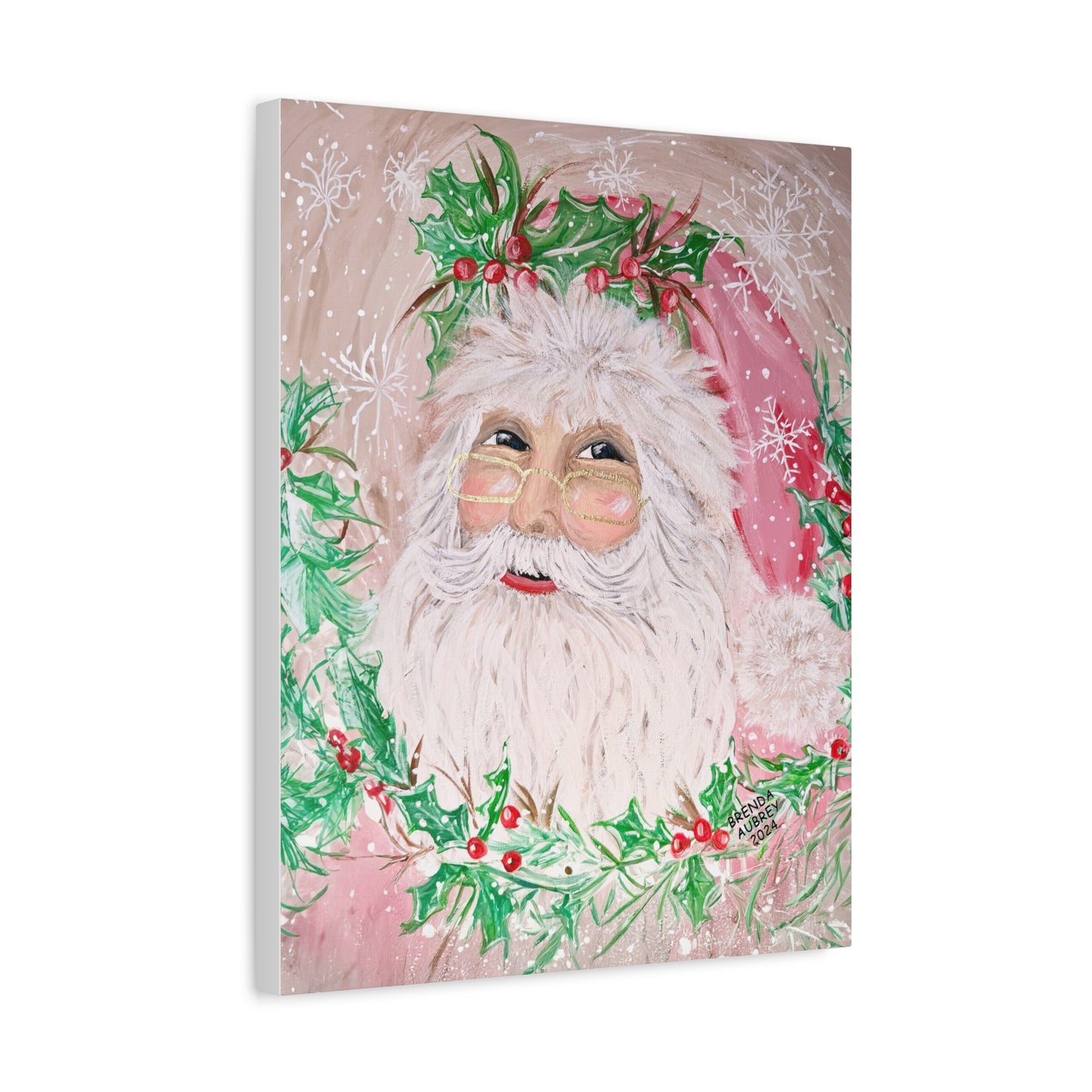 2024 PINK SANTA (Print on Canvas)