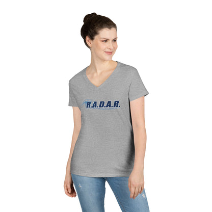 R.A.D.A.R. Ladies' V-Neck T-Shirt — Vintage Logo Tee