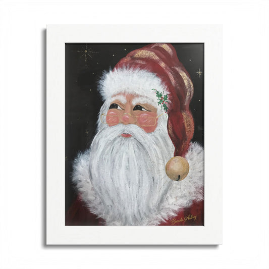 2016 JINGLE BELL SANTA (Framed Print)
