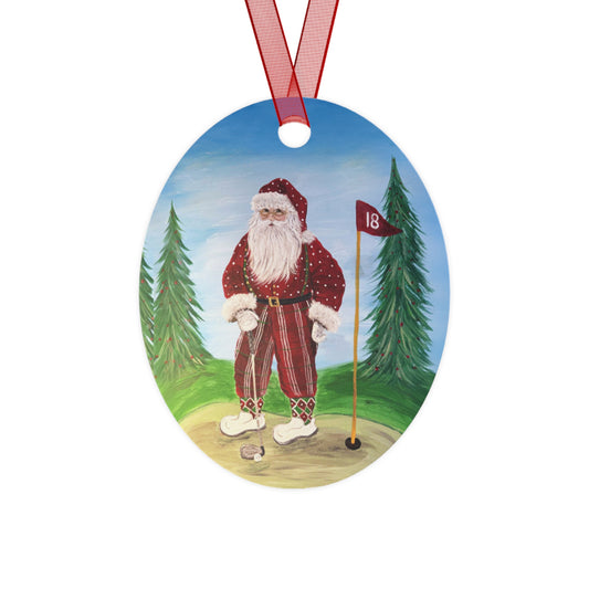 2024 GOLFING SANTA (Christmas Ornament)