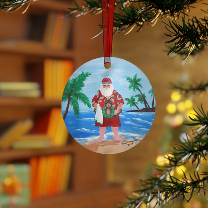 2014 BEACHY SANTA (Christmas Ornament)