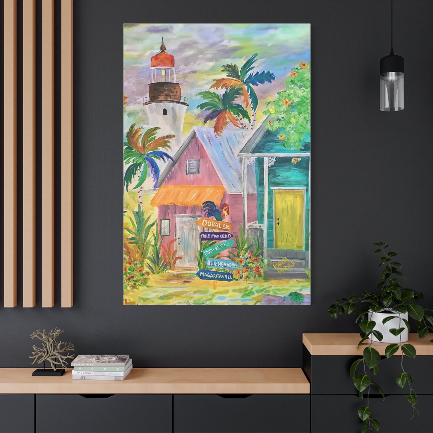 Key West Light House - Canvas Print