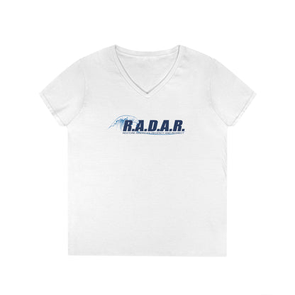 R.A.D.A.R. Ladies' V-Neck T-Shirt — Vintage Logo Tee
