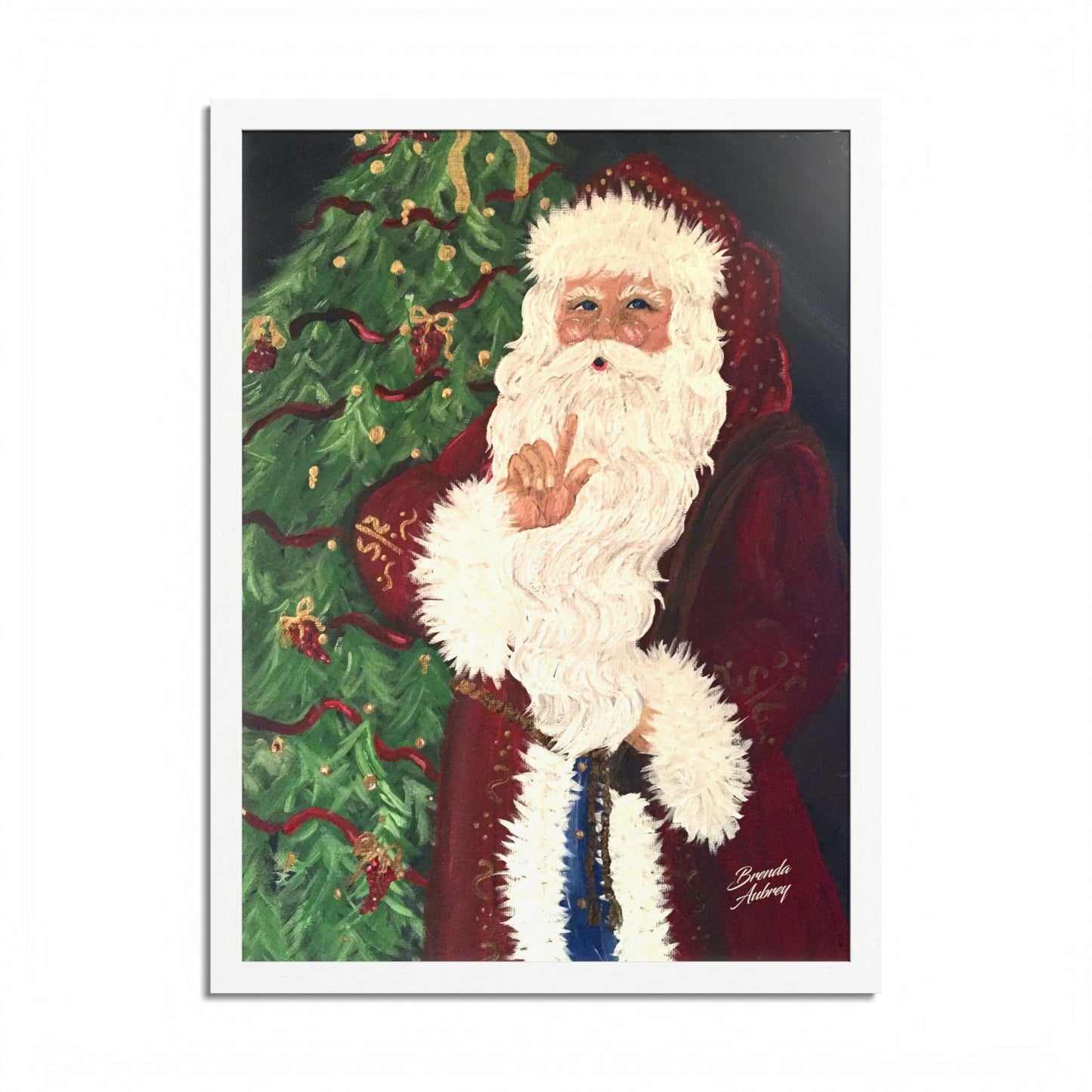 2013 SHSSSSSSS SANTA (Framed Print)