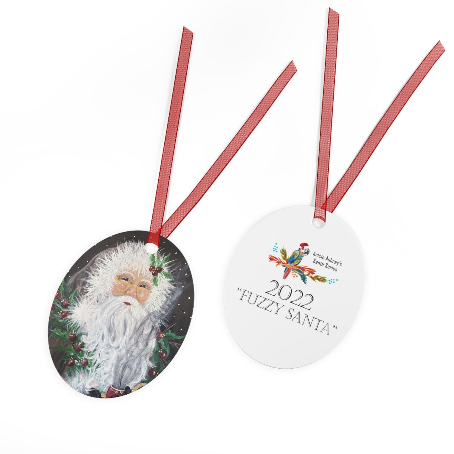 2022 FUZZY SANTA (Christmas Ornament)