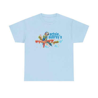 Colorful Parrot 'Artsie Aubrey's' Logo Tee