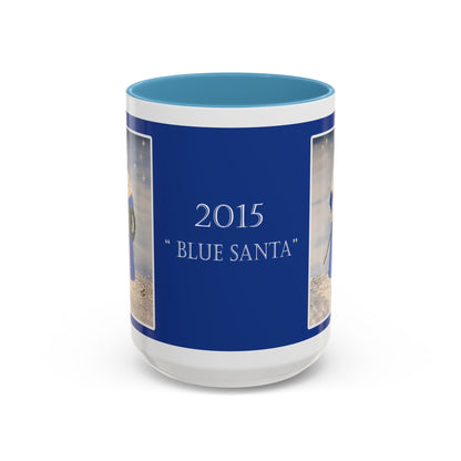 2015 BLUE SANTA (Ceramic Mug)