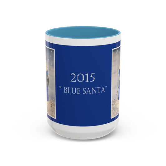 2015 BLUE SANTA (Ceramic Mug)