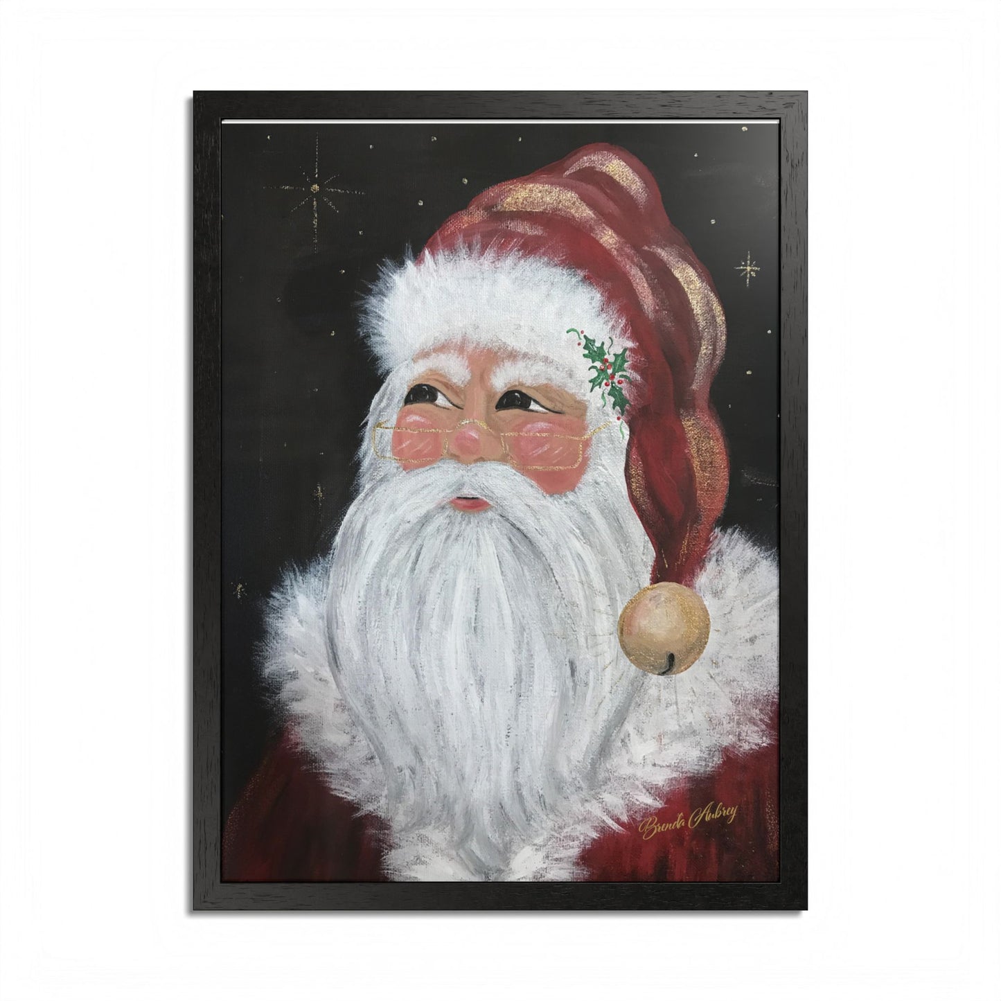 2016 JINGLE BELL SANTA (Framed Print)