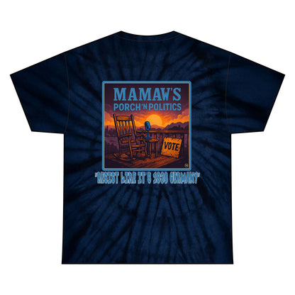 Mamaw's Porch & Politics - Resist like it's 1938 Germany Tie Dye T-Shirt