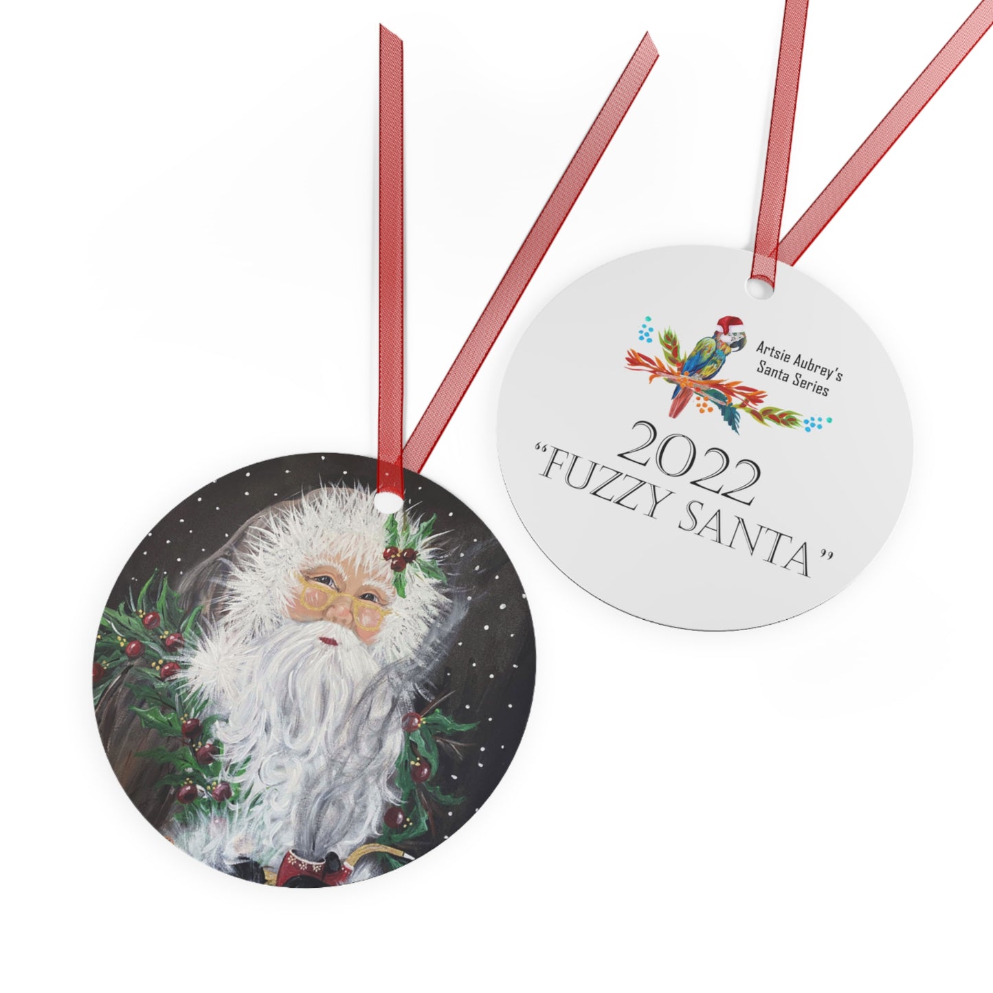 2022 FUZZY SANTA (Christmas Ornament)