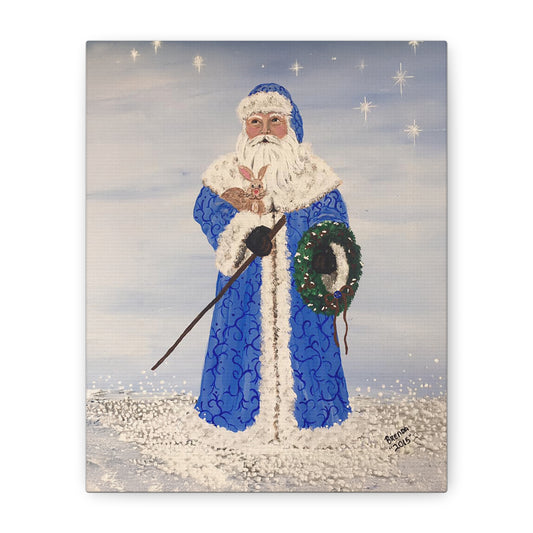 2015 BLUE SANTA (Canvas Print)